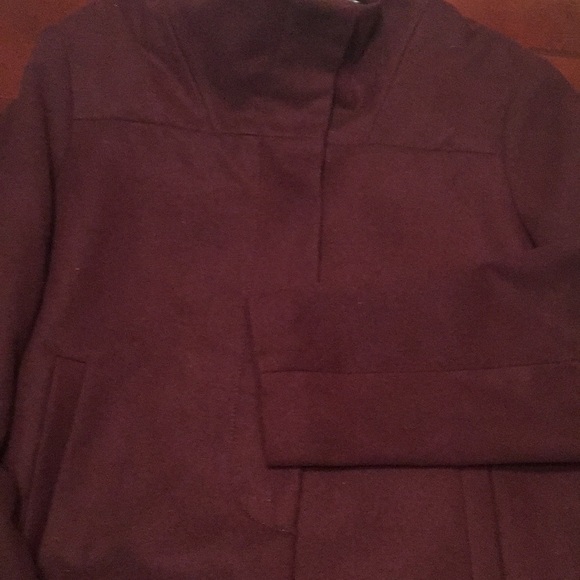 Old Navy Jackets & Blazers - Old navy burgundy pea coat size XL